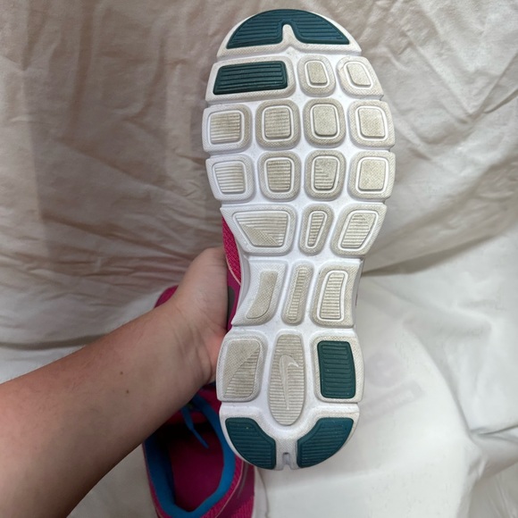 Nike Flex Experience Pink and Blue Tennis Shoes Size 9 - Picture 9 of 10